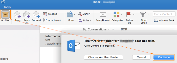 outlook for mac local archive